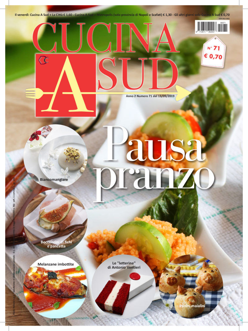 Copertina di Cucina a Sud N.71 con la ricetta Biancomangiare