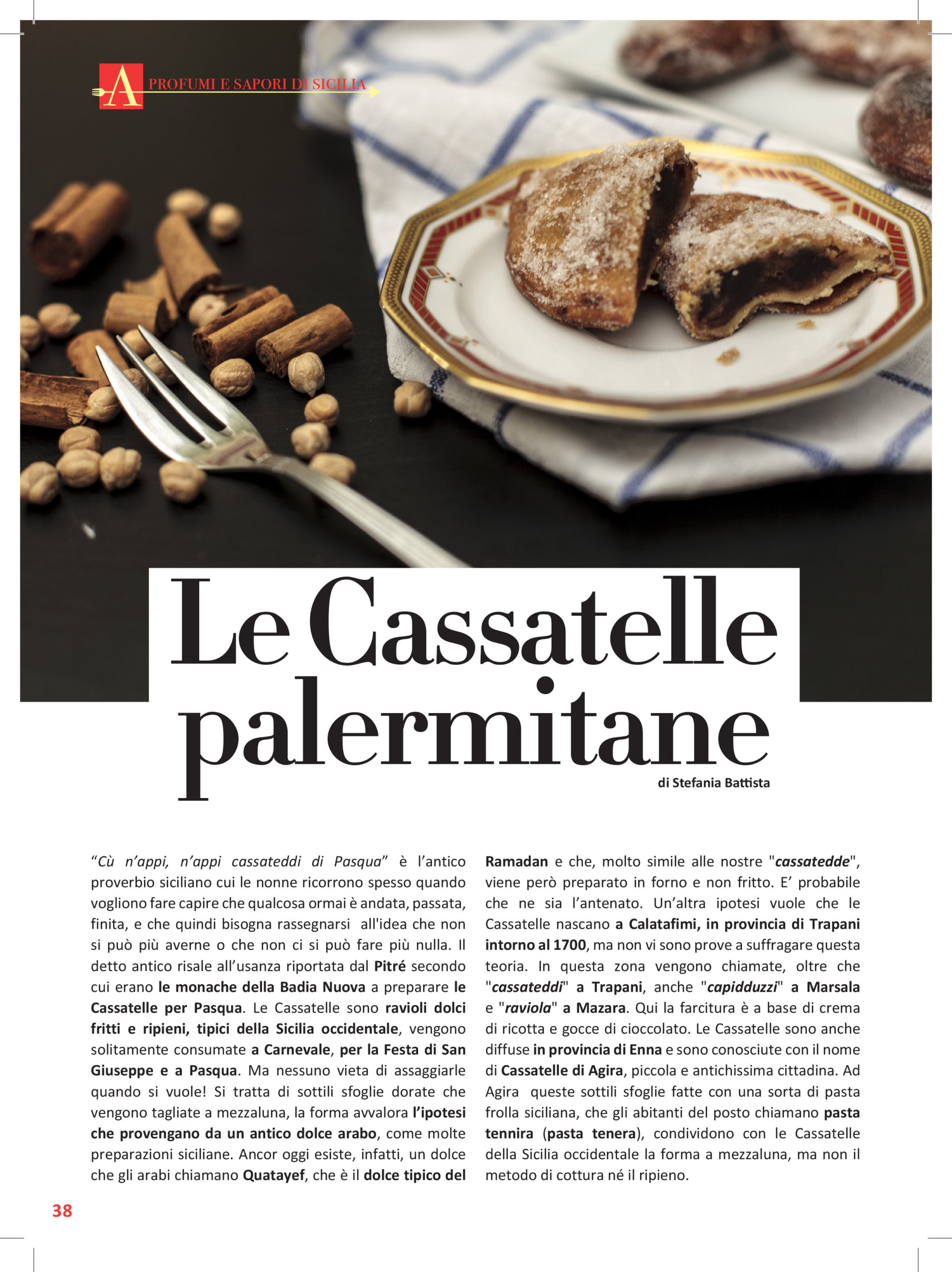 la ricetta delle Cassatelle Palermitane su Cucina a Sud