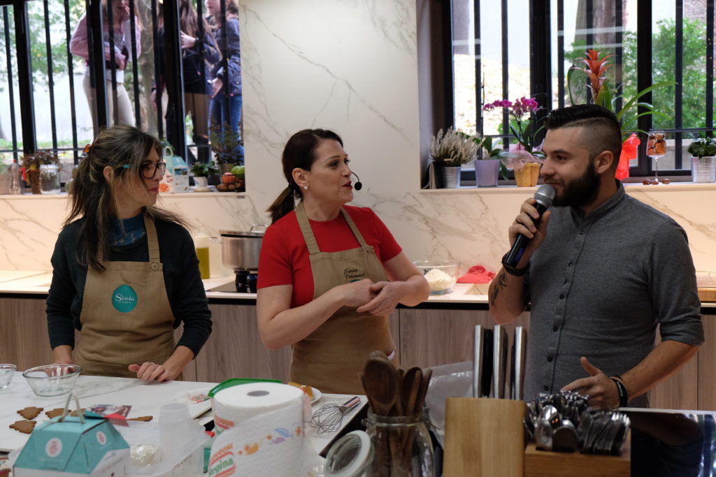 la prentazione degli ospiti durante il Sonia Social Brunch