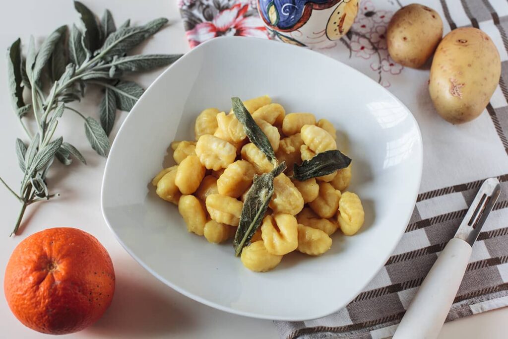 Gnocchi di patate al profumo d'arancia