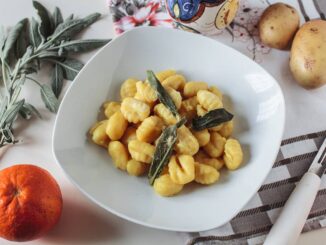 gnocchi di patate alla crema d'arancia